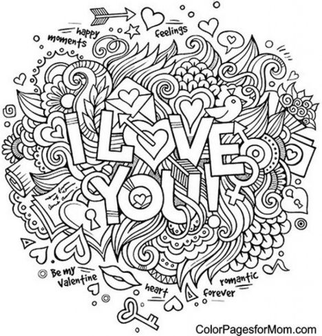 I Love You Coloring Pages For Teenagers Printable - Part 4